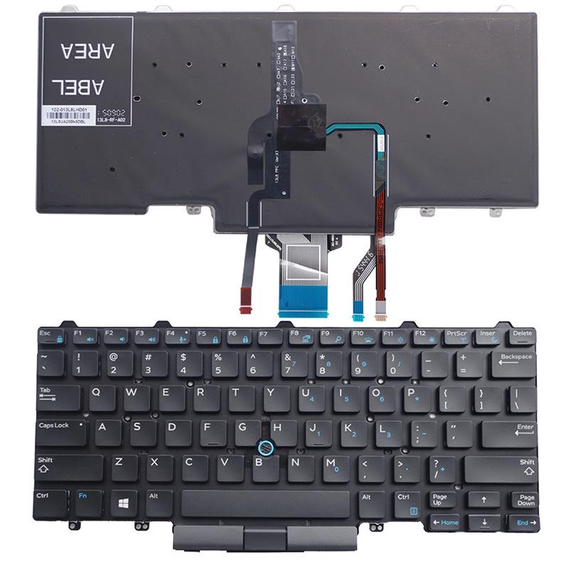 E7470 Compatible Keyboard for Dell Latitude E5470, 7490, 5480, 5488, 7480, 5450, 5491