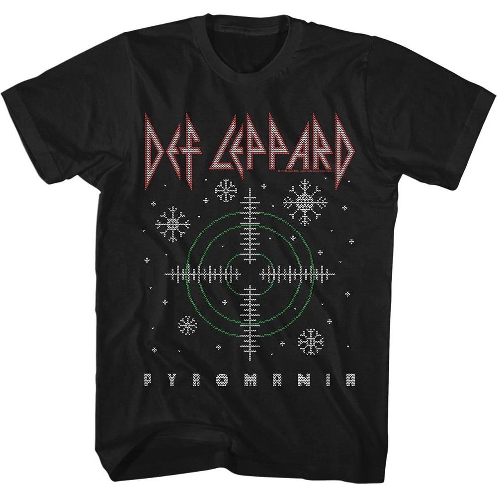 Def Leppard Pyro Christmas Tshirt S