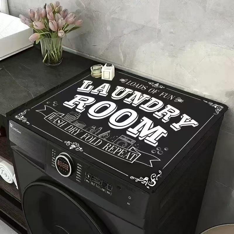 New Retro Washing Machine Top Mat Bar Counter Non-Slip Mat Heat Insulation Coaster Diatomaceous Earth