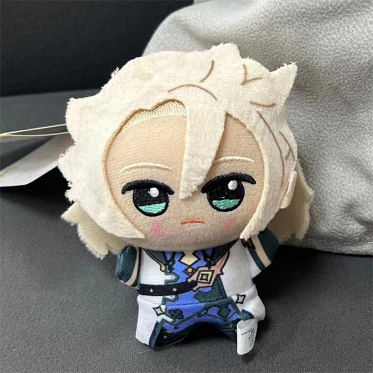 Authentic Anime Plush Characters new Genshin impact Tartaglia Zhongli Fischl Aether Diluc Plush Action Figure Model Toys