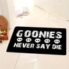 "Goonies Never Say Die" Welcome Doormat – Non-Slip Polyester Rug for Indoor/Outdoor Entry, Durable & Fade-Resistant Home Decor