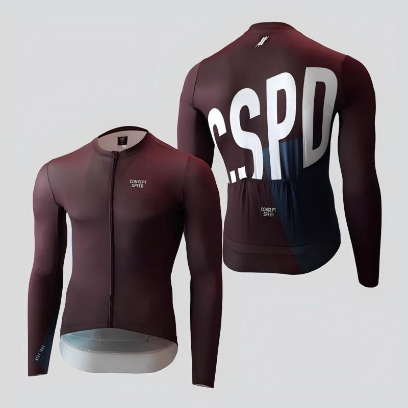CSPD Milk Silk Slim Tight Breathable Men Women's Long-sleeved Shirt Road Bike Cycling Clothes