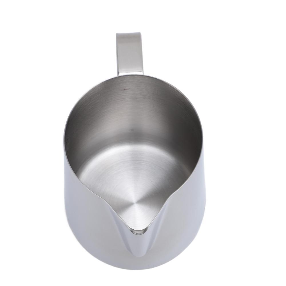 304 Food Grade Stainless Steel Milk Frothing Pitcher Milk Frother Cup For Latte Art