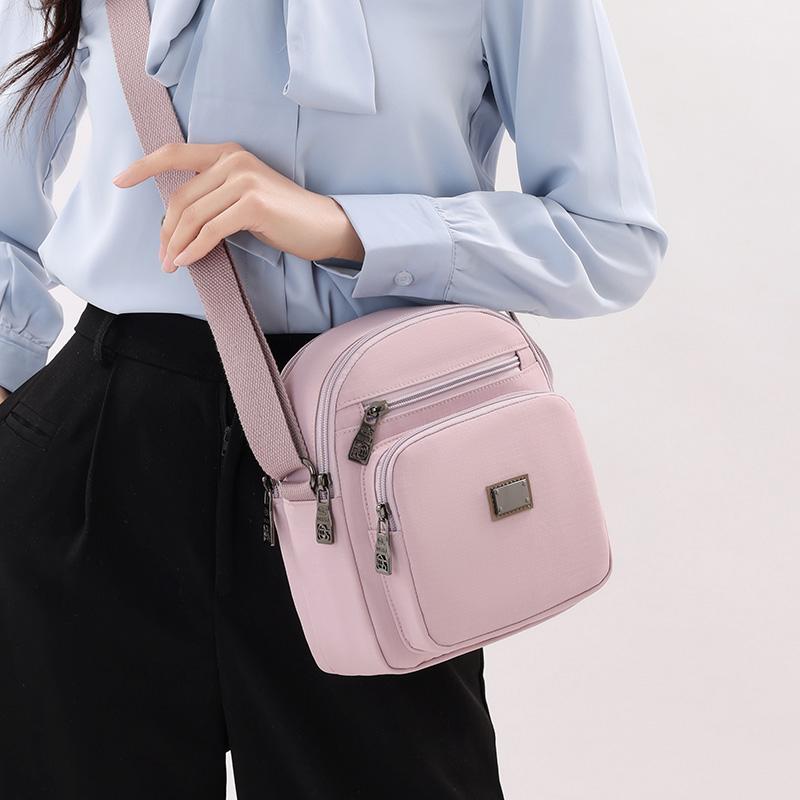 Multi-Layer Water-Repellent Crossbody Bag Women's Mini Shoulder Bag Mother Bag