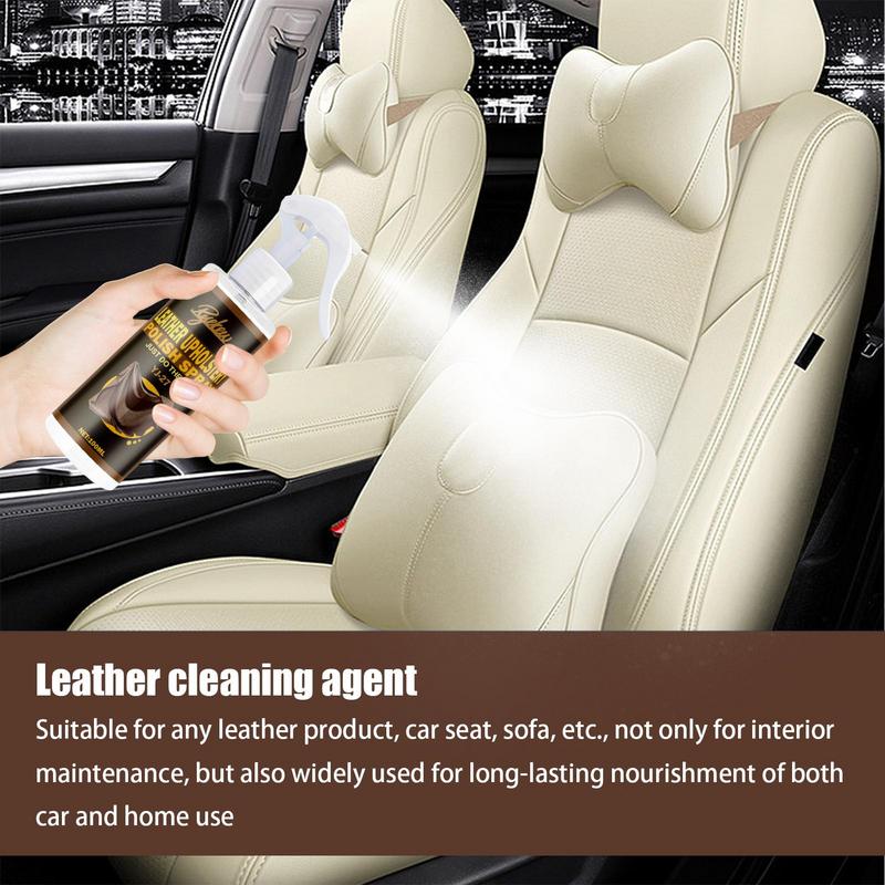 Auto Interior Cleaner Leather Conditioner Car Leather Restore Agent Leather Color Restorer 100ml Leather Cleaning Spray Leather