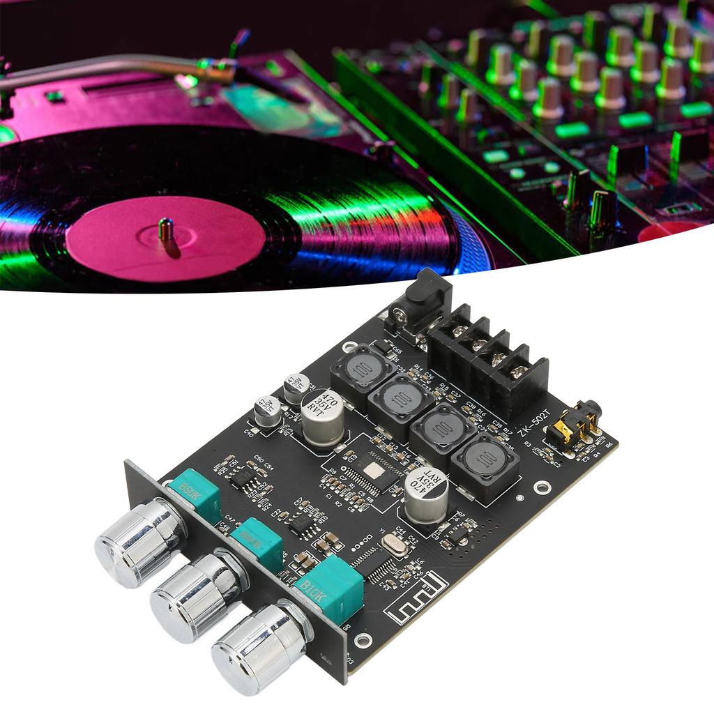 Bluetooth Amplifier Module 2 Channel High Power Digital AUX Sound Amp Receiver Board for Bass Treble