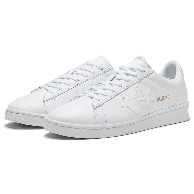 Converse Basse in Vera Pelle 'Triple White' 167239C