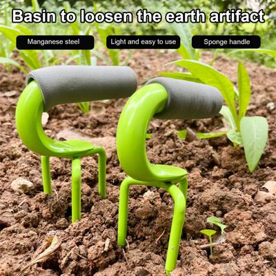 Garden Twist Cultivator Easy Assembly Steel Hand Tiller Lawn Aerator Soils Manual