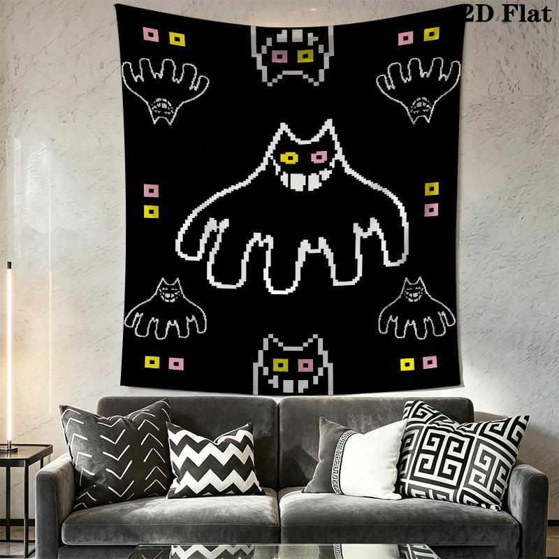 Deltarune Wall Tapestry Aesthetic Wall Hanging Printed Fabric Blanket Decorative Tapestries for Bedroom Living Room Home Decor