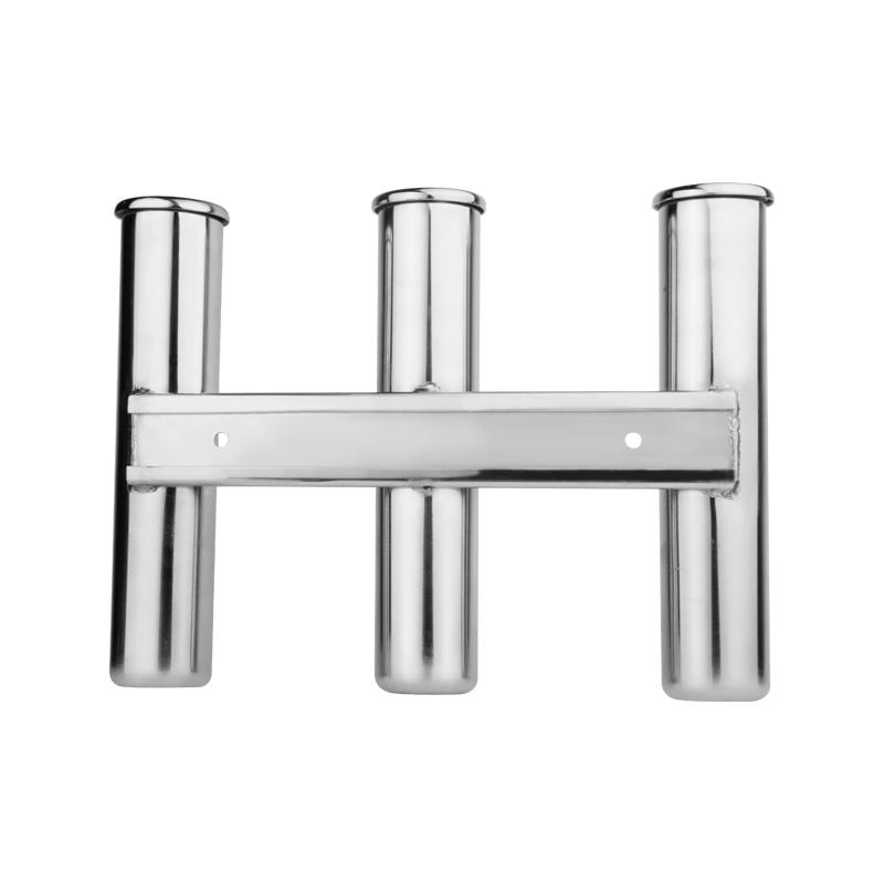 3 Tube Clamp on Fishing Rod Holder For Boat Stainless Steel Mirror Polished Rack Marine Hardware Accessories For Yacht