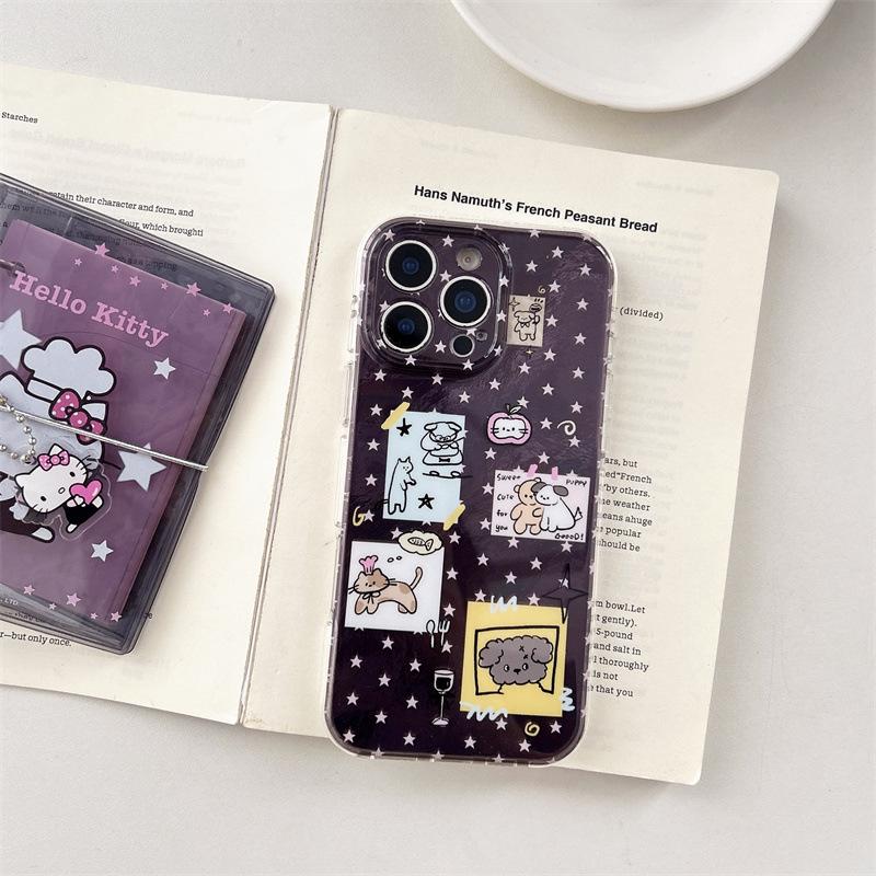 

Cute Animal Double Layer Phone Case for iPhone 14P, 15, 16 Pro Max, 17 - Star Design 16 Pro