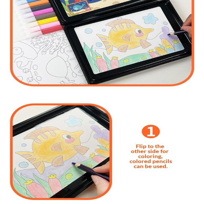 Educational Diy Sand Painting Kit—12 Colors For Kids' Art & Concentration