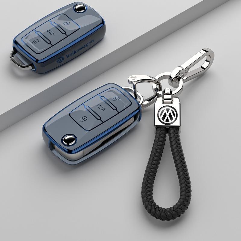 Pro VOLKSWAGEN VW Sportovní styl TPU kryt pouzdro na klíčenku auta Pro Volkswagen VW Polo Golf Passat Tiguan Beetle Caddy T5 Up