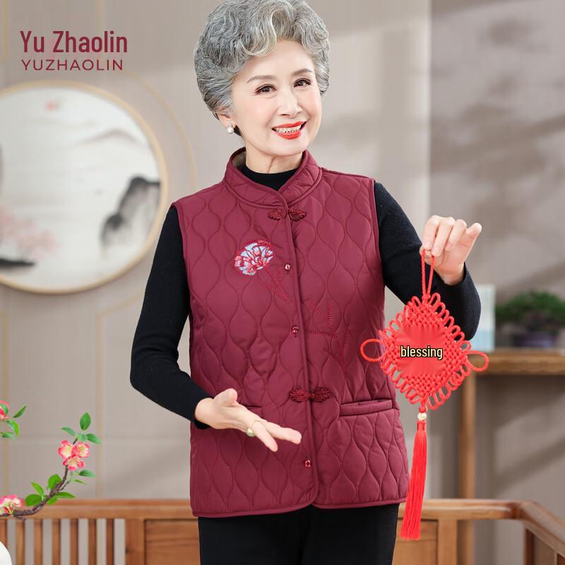 YUZHAOLIN Senior Plus Velvet Winter Vest
