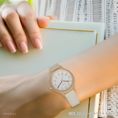 Fieldwork Women's Analog Watch with Leather Strap, White, Rita JN028-1