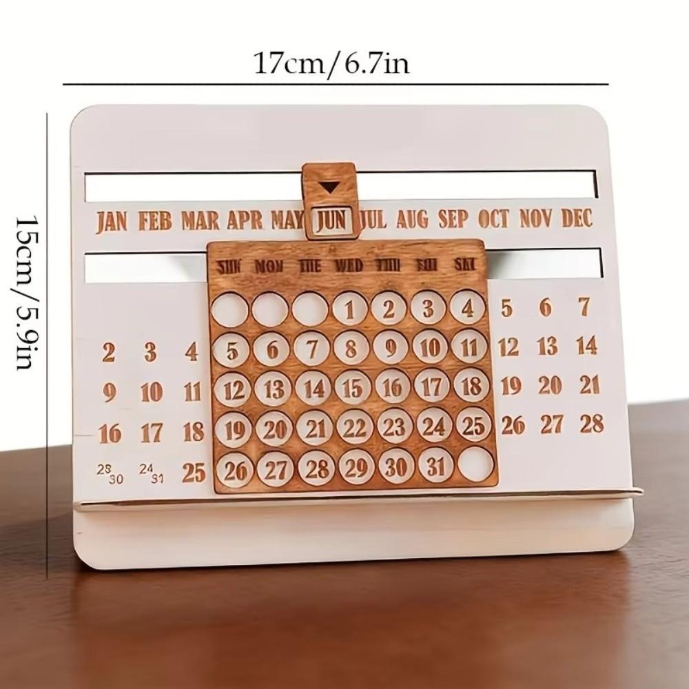 Monthly Chart Design Desk Calendar Wooden Monthly Chart Calendar Gift For Colleagues