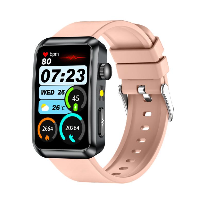 TK77 Smart Bracelet Watch BT Call Flashlight ECG Health Monitor Wristwatch Outdoor Multi-Sports Fitness Tracker Smartwatch