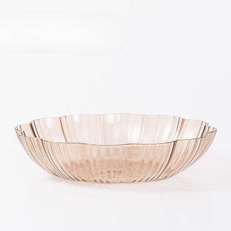 Small Fruit PlateSnack and Melon Seed Plate Home Living Room Coffee Table Durable and Transparent Fruit Plate