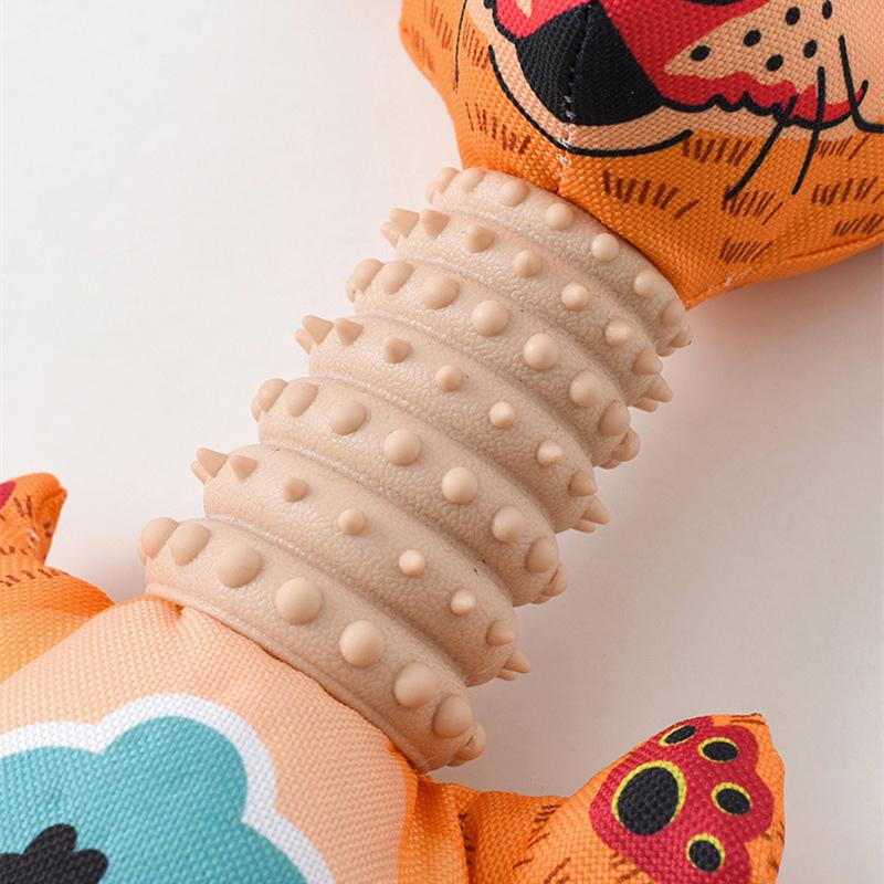 Strong Big Dog Oxford Cloth Toy with Squeaky Cute Animal Shape Pet Chew Toys for Medium Large Dogs Golden Retriever Doberman