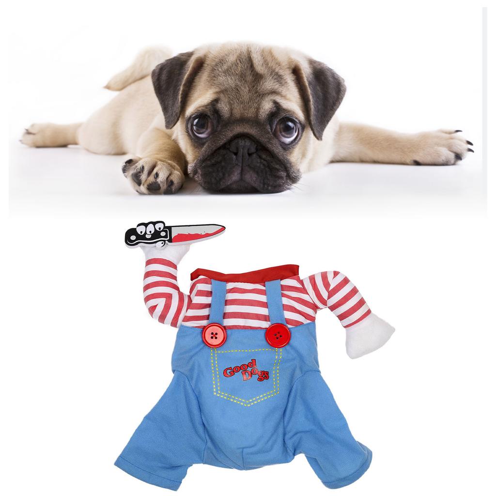 Zabawne stroje dla lalek i psów Jasne kolory Miękkie wygodne stroje dla psów Cosplay na Boże Narodzenie Halloween