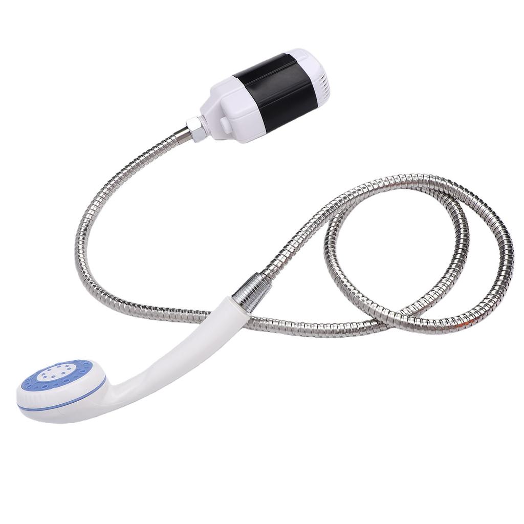 Ensemble de douche de camping portable Pompe de douche rechargeable par USB avec pommeau de douche à 3 modes Tuyau de 147 cm pour pique-nique, camping-car, voyage, animaux de compagnie