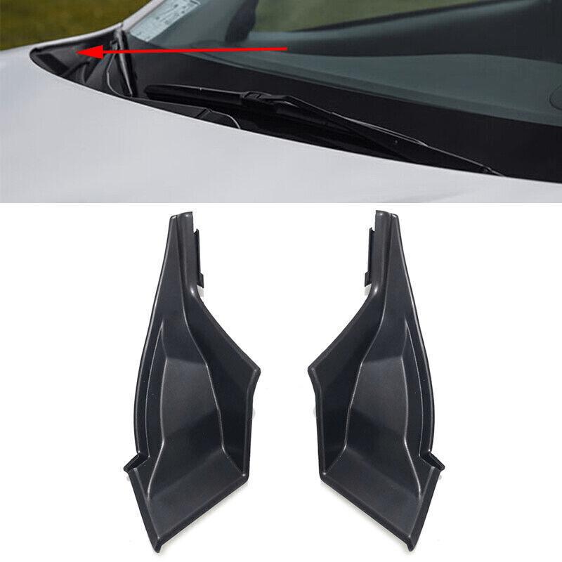 1 Pair Front Windshield Wrap Corner Trim Cover for Mitsubishi Outlander 2016- Replace 7405A773 7405A774