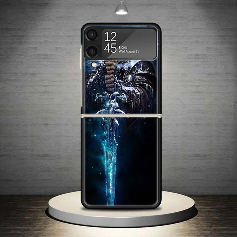 W-World Of W-Warcraft W-Wow Phone Case For Samsung Galaxy Z Flip 7 6 5 4 3 5G Cover ZFlip7 ZFlip6 ZFlip4 ZFlip5 ZFlip3 Coque Fun
