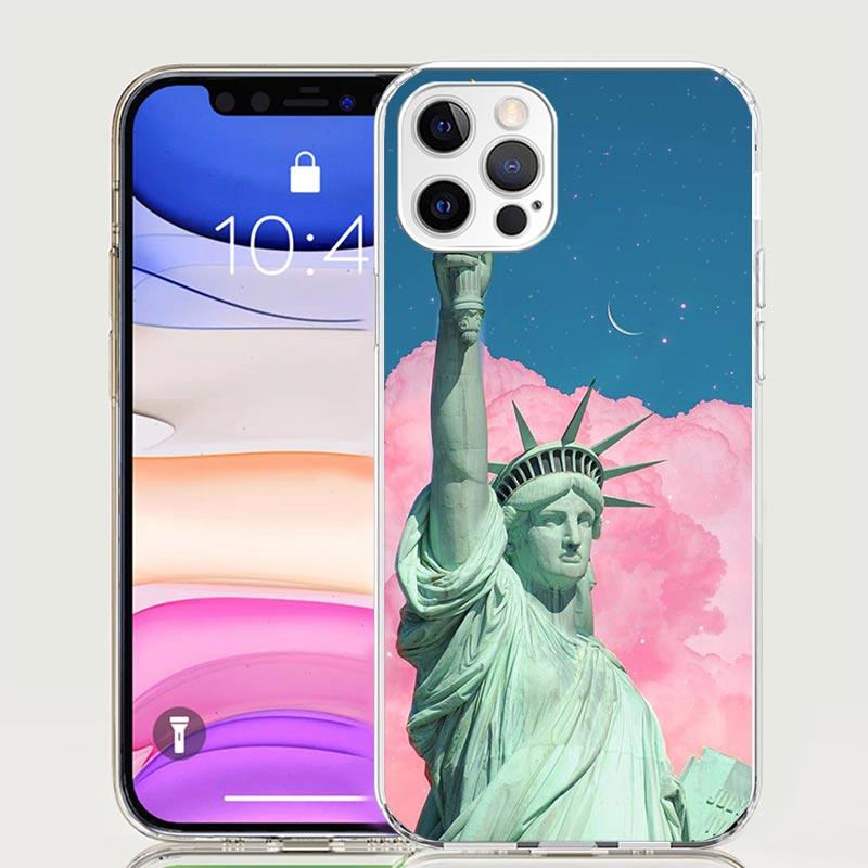 

NYC New York City Phone Case For iPhone 17 Air 16 15 Plus 11 14 Pro Max 13 Mini 12 7 8 + SE Pattern Art Customized Cover 17 Air iPhone 17