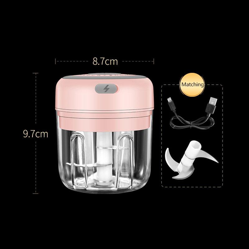 Electric Mini Garlic Chopper Electric Garlic Masher with USB Charging Food Slicer Processor