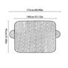 Universal Car Front Windshield Sunshade Cover Car Windshield Snow Sun Shade Cover With Reflective Stripe Winter Snow Car CoverWindshield Sunshades 1