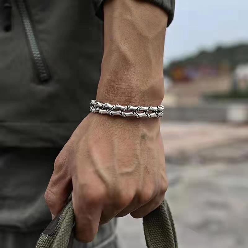 Personalized Retro Ethnic Pixiu Bangle for Men Women Stylish Cuff Bracelet Unique Jewelry Gift