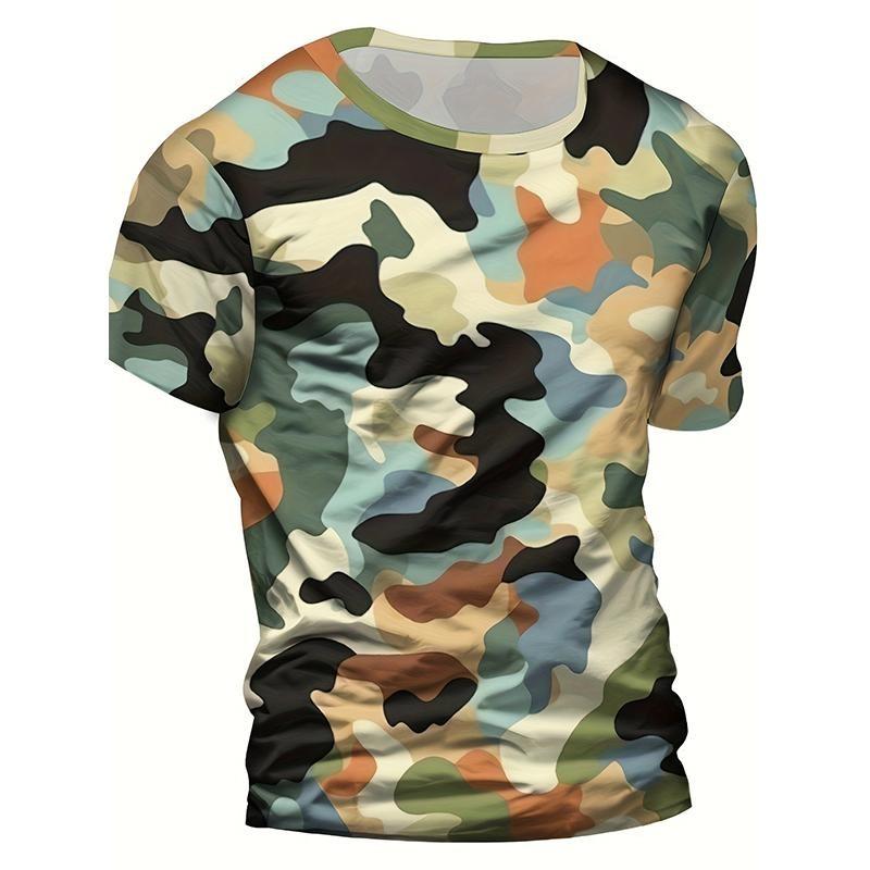 Fashion Camouflage 3D Printed Kids Adult T-shirt Summer Women's and Men's Casual Outdoor Girl and Boy Short Sleeve Tees Top Pullover