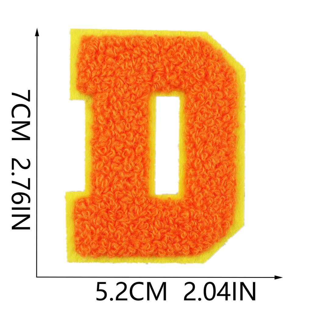 Mixed Color 7Cm Towel Embroidery English Letters Cloth Sticker Clothing Accessories Letter Sticker Computer Embroidery Chapter Boy Ironing Letters