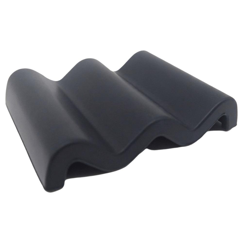 New Marble Pattern Soap Dish Silicone Wave Shaped Soap Holder Anti Slip Quick Drying Soap Tray Kitchen Countertop