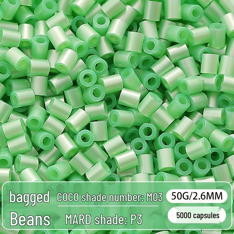 Mard Family Perler Beads P Series Pearlescent Colors 2.6mm Refill Pack - 50g Fused Beads