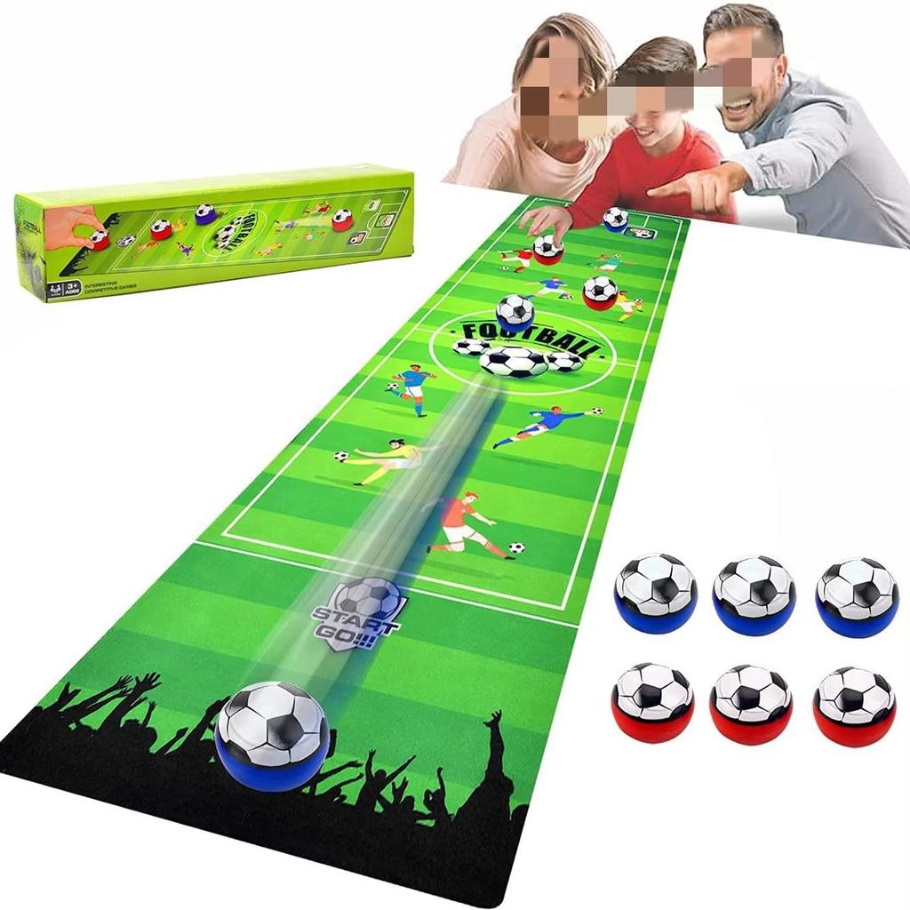 Portable Board Game Football Toy Mat Set Indoor Outdoor Travel Match Multiplayer Interactive Party Table Ball Game Toys for Kids