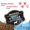Caution Dog Warning Sign 10x8 Inch Aluminum Metal Anti-Rust Fence Dog Signs Gardening Supplies For Yard Patio Lawn Outside