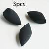 3-Pack Black Makeup Sponges - Holiday Party Beauty Set for Flawless Foundation & Photo-Ready Finish Makeup Sponge