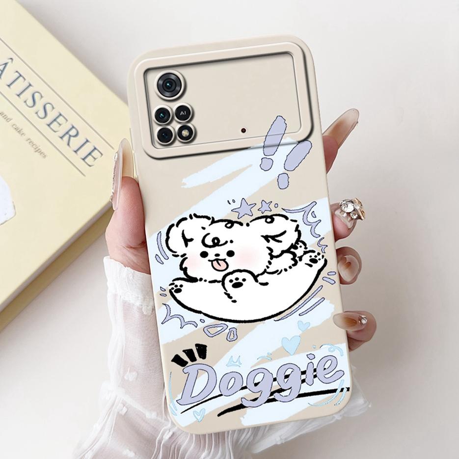 For Xiaomi Poco M4 Pro 4G Case PocoM4 5G Cute Panda Cartoon Cover Soft TPU Phone Case For Xiaomi Poco X4 Pro PocoM4 Pro 5G Shell