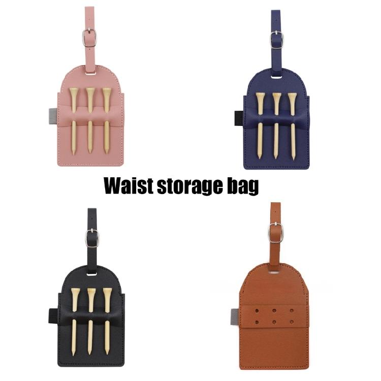 Leather Golfs Tees Holder Pouches for Bag Belt Golfs Tees Storage Bag Golfs Gifts for Men Women Golfing Tees Container