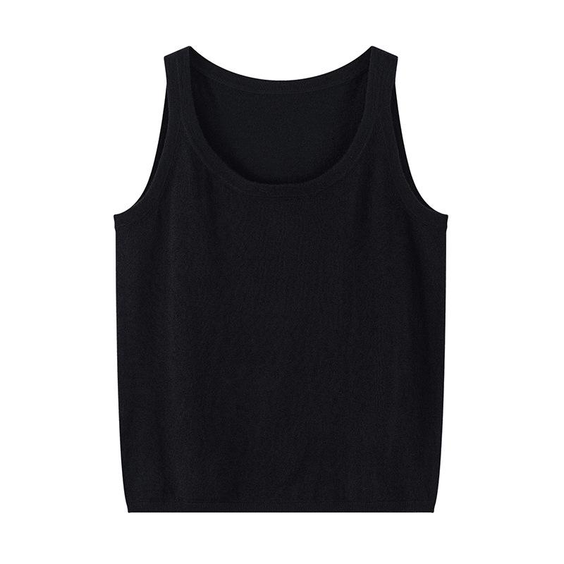Women's Fine Spun Cashmere Camisole: Slim Fit, Sleeveless, Round Neck Tank Top