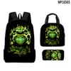 Hip Hop Beliebt Seltsam Lustig Zoonomaly 3D Gedruckt 3 Stück/Set Schüler Rucksäcke Laptop Tagesrucksack Rucksack Brottasche Federmäppchen