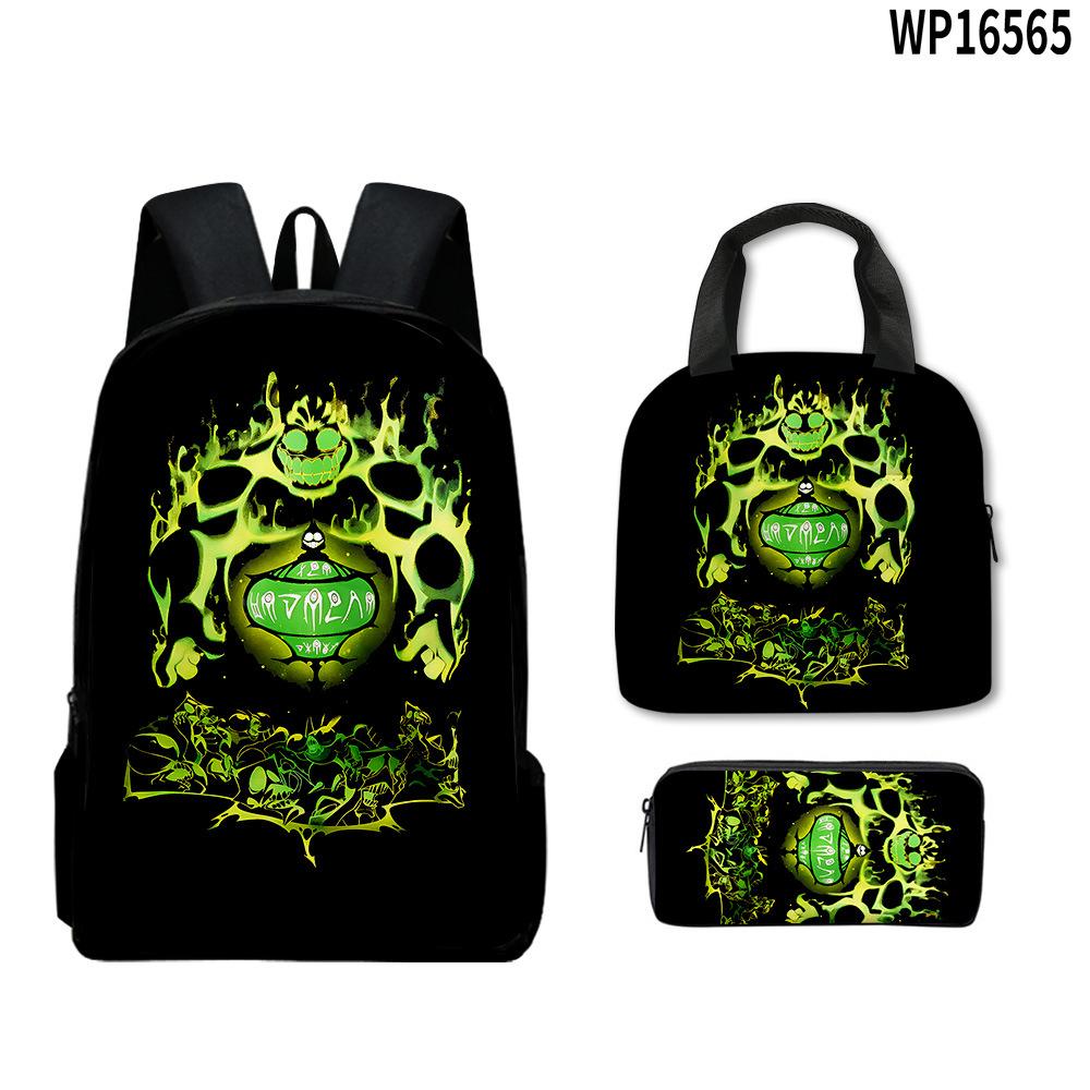 Hip Hop Beliebt Seltsam Lustig Zoonomaly 3D Gedruckt 3 Stück/Set Schüler Rucksäcke Laptop Tagesrucksack Rucksack Brottasche Federmäppchen