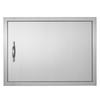 BBQ Access Door, 685x508 Mm Single Outdoor Kitchen Door, Stainless Steel Flush Mount Door, Wall Vertical Door with Handle, for BBQ Island, Grilling