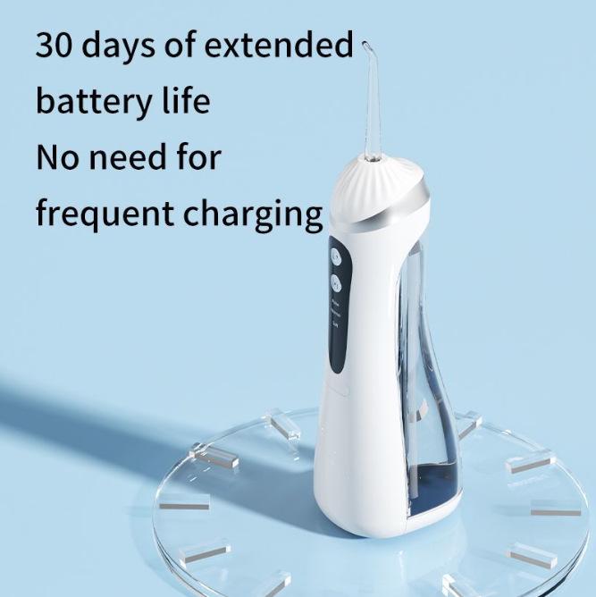 Portable Ultrasonic Oral Irrigator with Rotating Nozzle for Tartar Removal