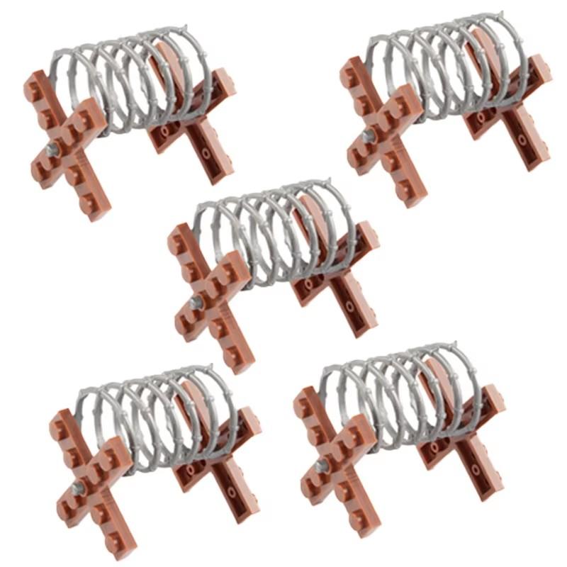 WW2 Military Oil Drum Fuel Tank War Scene Soldiers SWAT Figures Accessories Sandbag Bricks Toys Compatible Children Gift