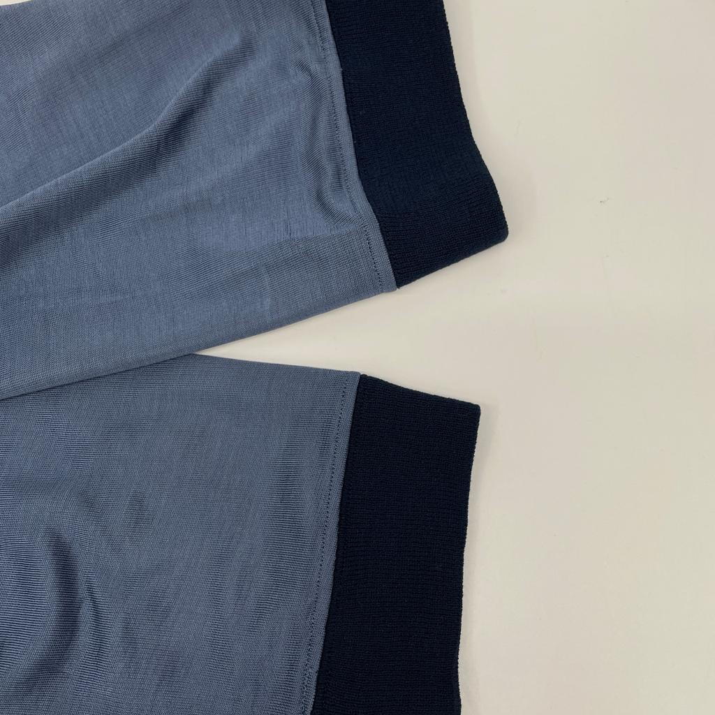 MM6 S52GU0076 Draped Pullover Hoodie Tops S blueUsed