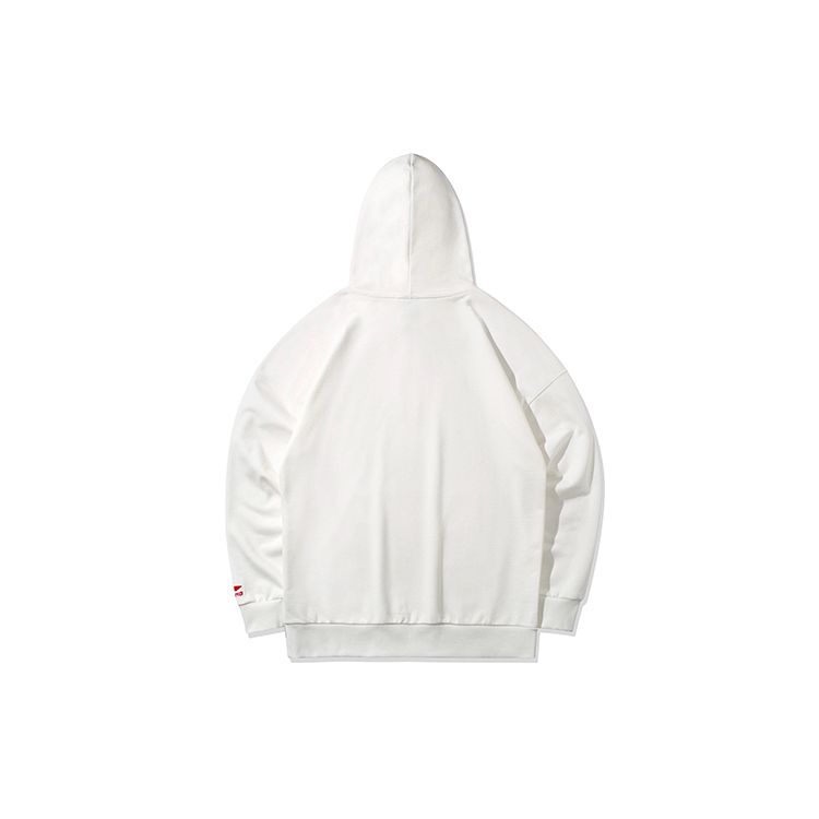 Li-Ning Loose Fit Pullover Hooded Sports Sweatshirt Men Sweatshirt Off-White AWDQD03-1