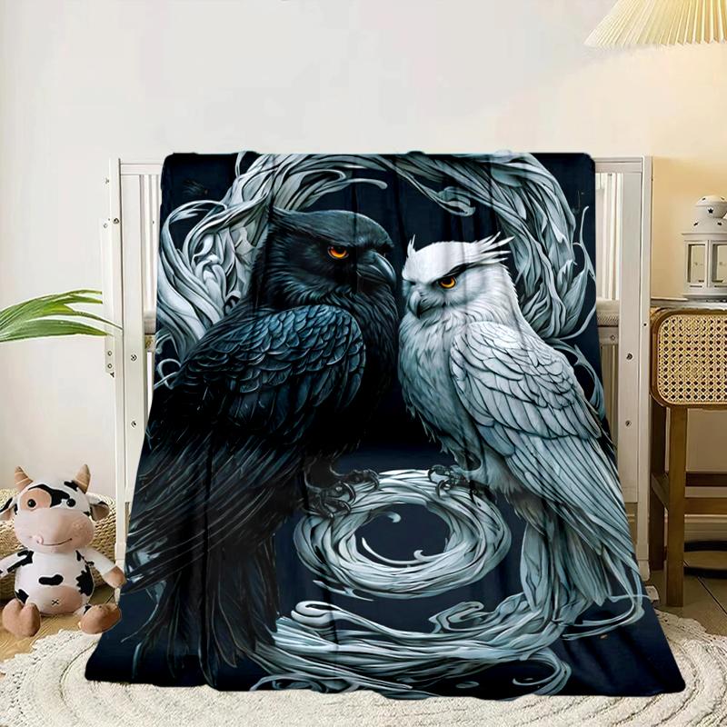 

Night Owls In The Moonlight Blanket Flannel Blanket Throw Blanket Sofa Cover Blanket Soft Premium Blanket Picnic Blanket Tv Blanket Gifts 75x90cm