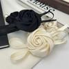 Fasce per Capelli Floreali Francesi Elastici per Capelli Corda per Capelli in Raso Rosa Scrunchies Eleganti per Donna Copricapo Stile Coreano Accessori per Capelli